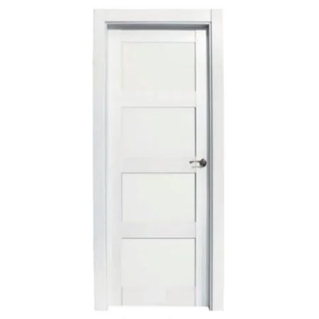 Puerta lacada con vitrina
