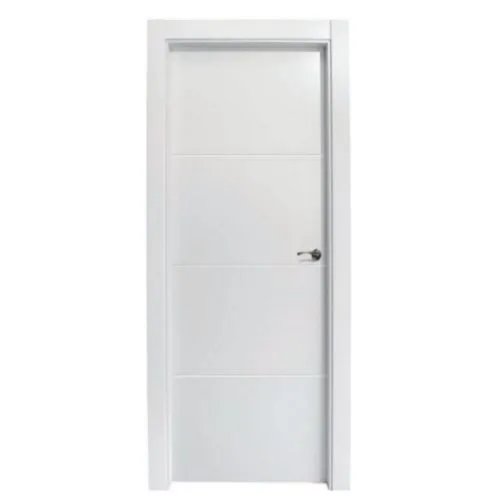 Puerta lacada con líneas horizontales