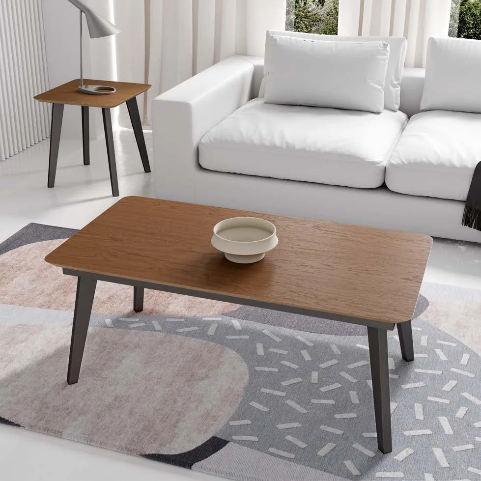 Mesa de comedor elevable cuero