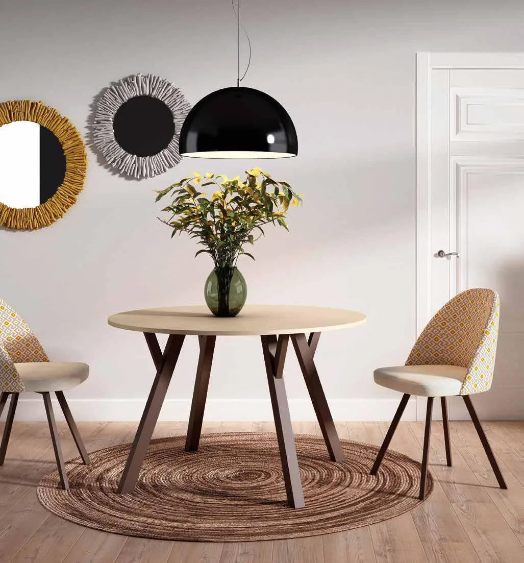Mesa de comedor fija metal