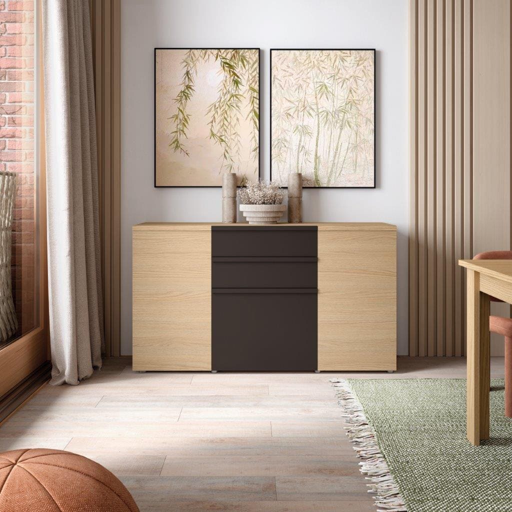 N89 Nuez parte central Ébano br